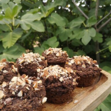 Carob Fig Almond Muffins Gluten Free Essence Yoga Retreats