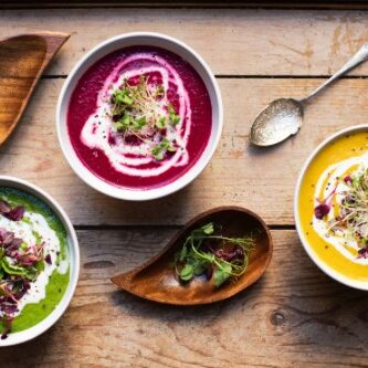 Tumeric Squash Pea Mint Beetroot Dill Soups Essence Yoga Retreats
